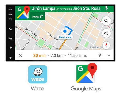Radio Android Toyota Hilux 2006-2015 Waze CarPlay